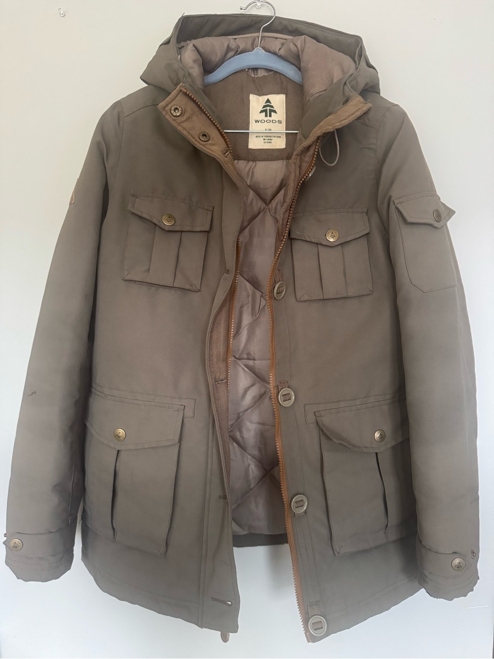 Woods Laila Women’s Olive Ski Parka Small